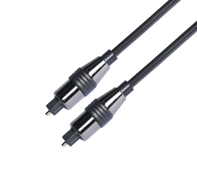 FT-1063 金屬接頭 方對方數字光纖音頻線 SPDIF/OPTICAL光纖線音響功放